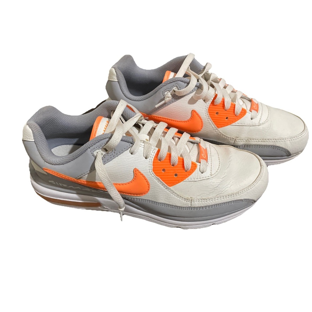 Size 10.5 - Nike Air Max Wright White Atomic Orange Mens